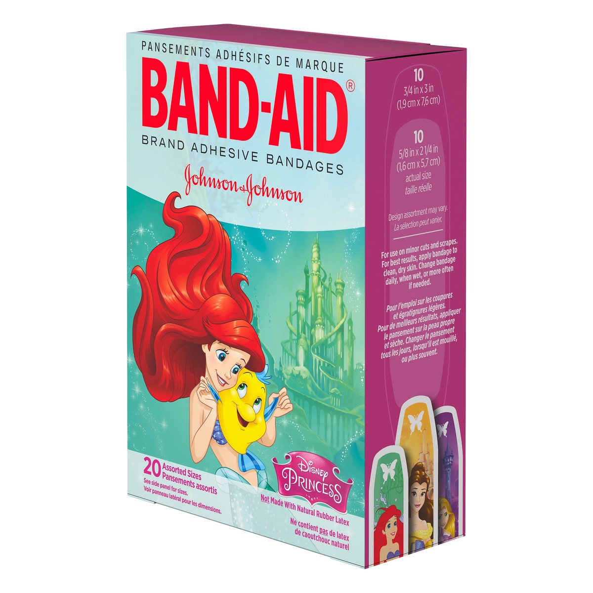 slide 6 of 7, Band-Aid Princesses Bandages, 20 ct