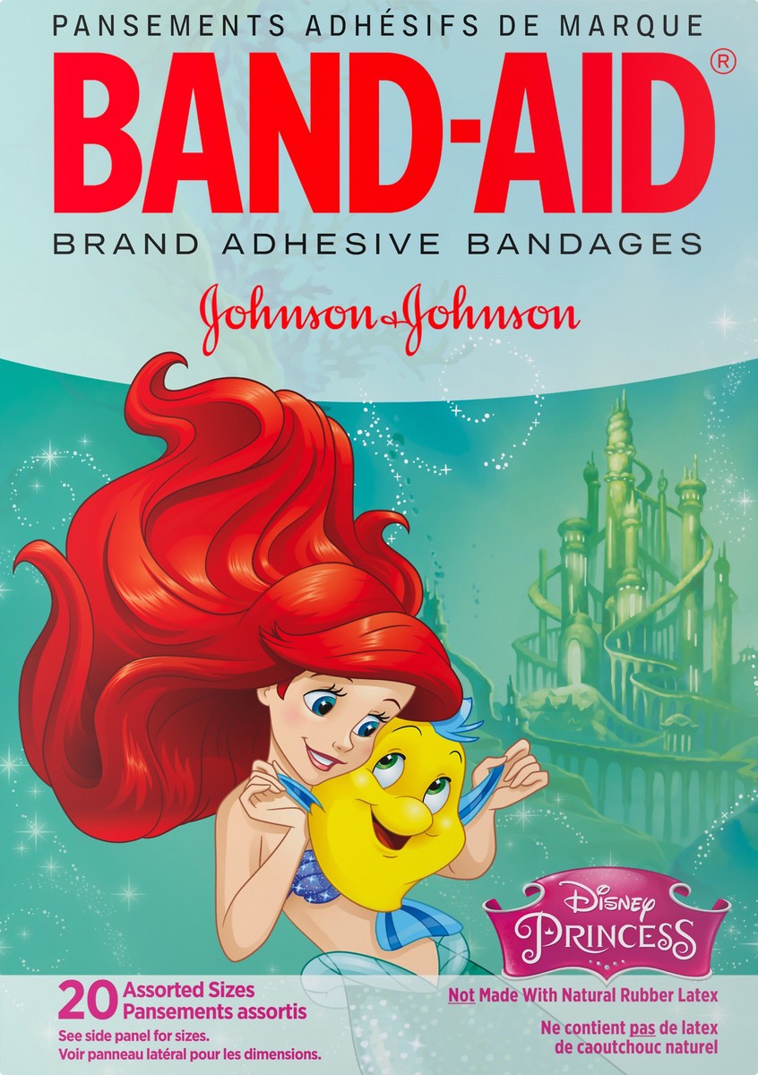 slide 5 of 7, Band-Aid Princesses Bandages, 20 ct