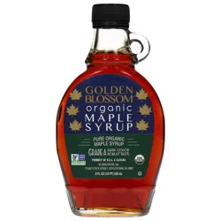 Golden Blossom Honey Organic Pure Maple Syrup 8 fl oz