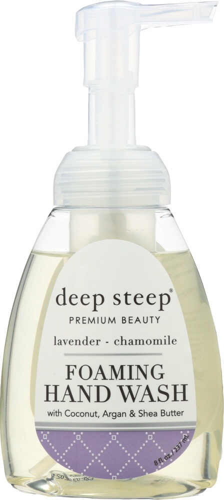 slide 1 of 1, Deep Steep Hand Wash Foaming Lavender Chamomile, 8 oz