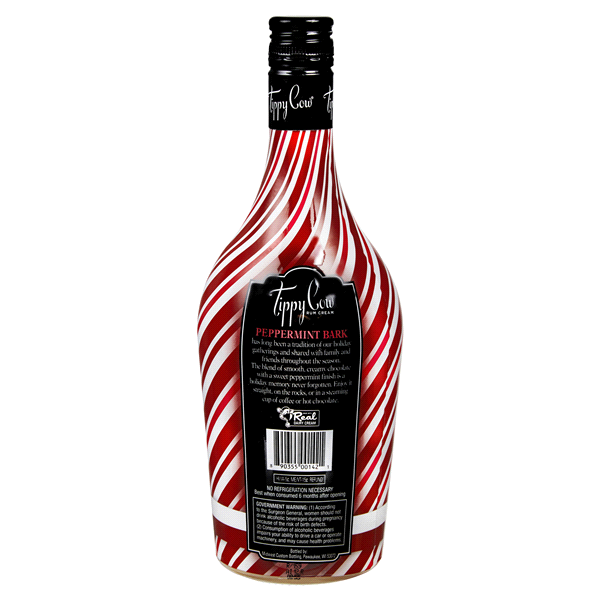 slide 4 of 5, Tippy Cow Peppermint Bark, 750 ml