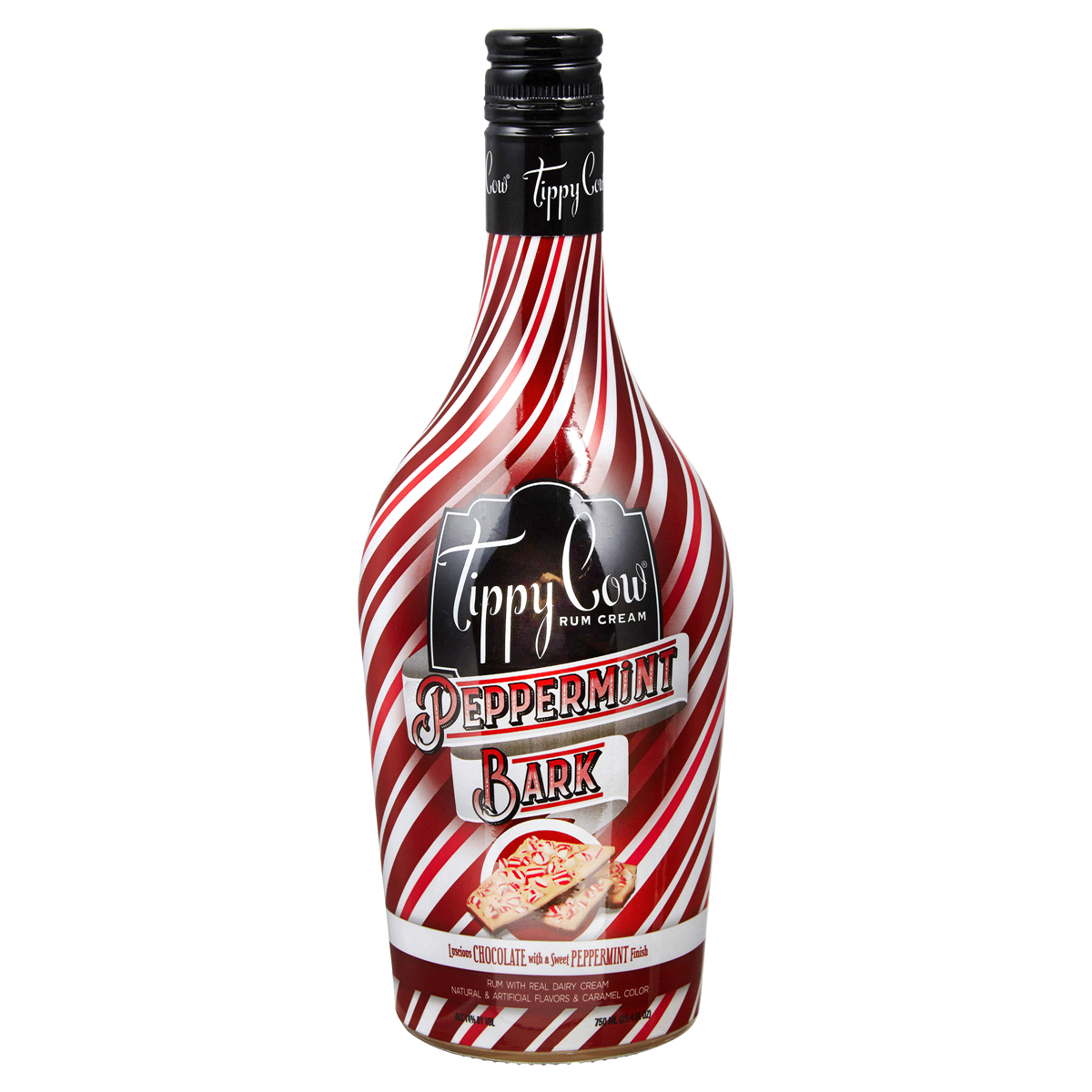 slide 1 of 5, Tippy Cow Peppermint Bark, 750 ml