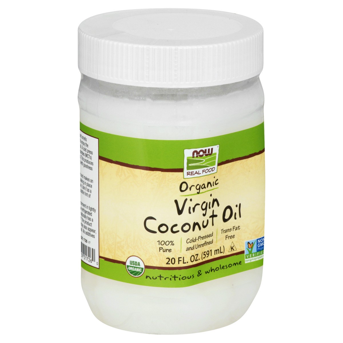 slide 6 of 9, NOW Real Food Virgin Coconut Cooking Oil, Organic - 20 fl. oz., 20 fl oz