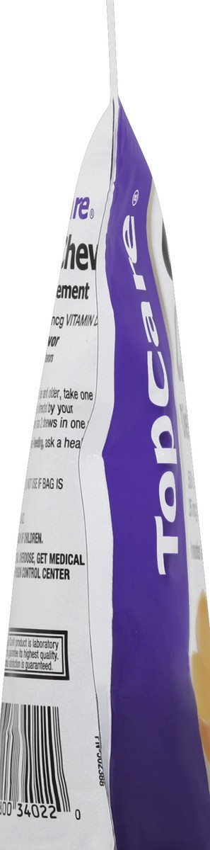 slide 3 of 6, TopCare Calcium Chews, Caramel Flavor, 60 ct
