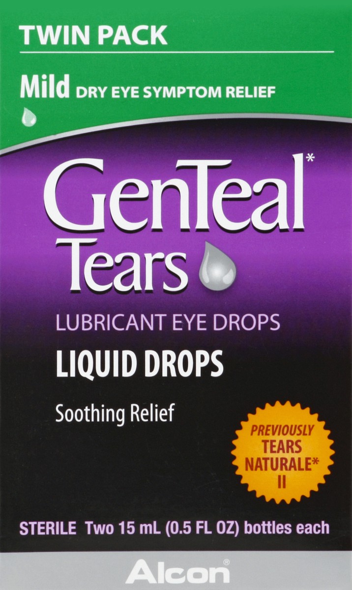 slide 5 of 6, Alcon Genteal Tears Lubricating Eye Drops, 2 ct; 15 ml