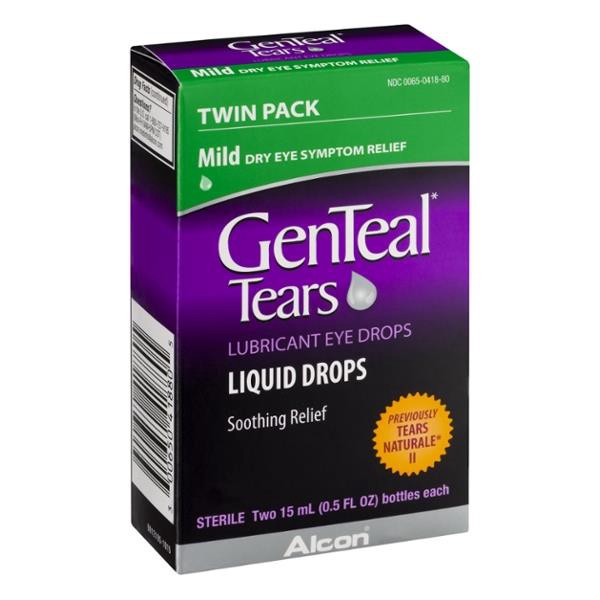 slide 1 of 6, Alcon Genteal Tears Lubricating Eye Drops, 2 ct; 15 ml