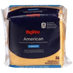 Hy-vee American Pasteurized Prepared Cheese Product Singles