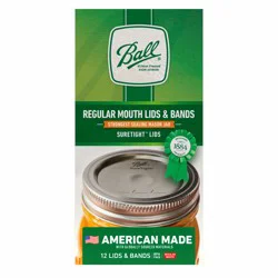 Ball Regular Mouth Lids with Bands - 12 Count