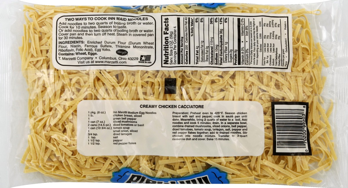 slide 5 of 6, Inn Maid Medium Noodles, 8 oz