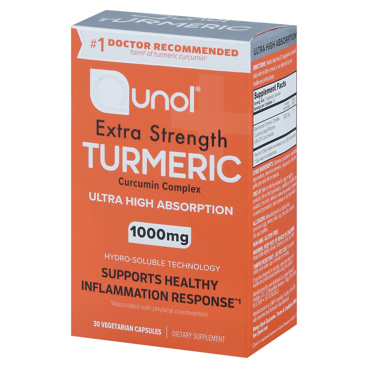 slide 3 of 9, Qunol 1000 mg Extra Strength Turmeric 30 Capsules, 30 ct