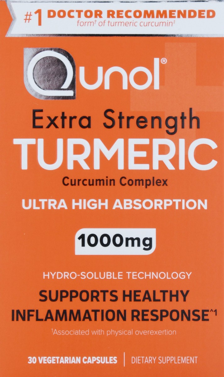 slide 5 of 9, Qunol 1000 mg Extra Strength Turmeric 30 Capsules, 30 ct