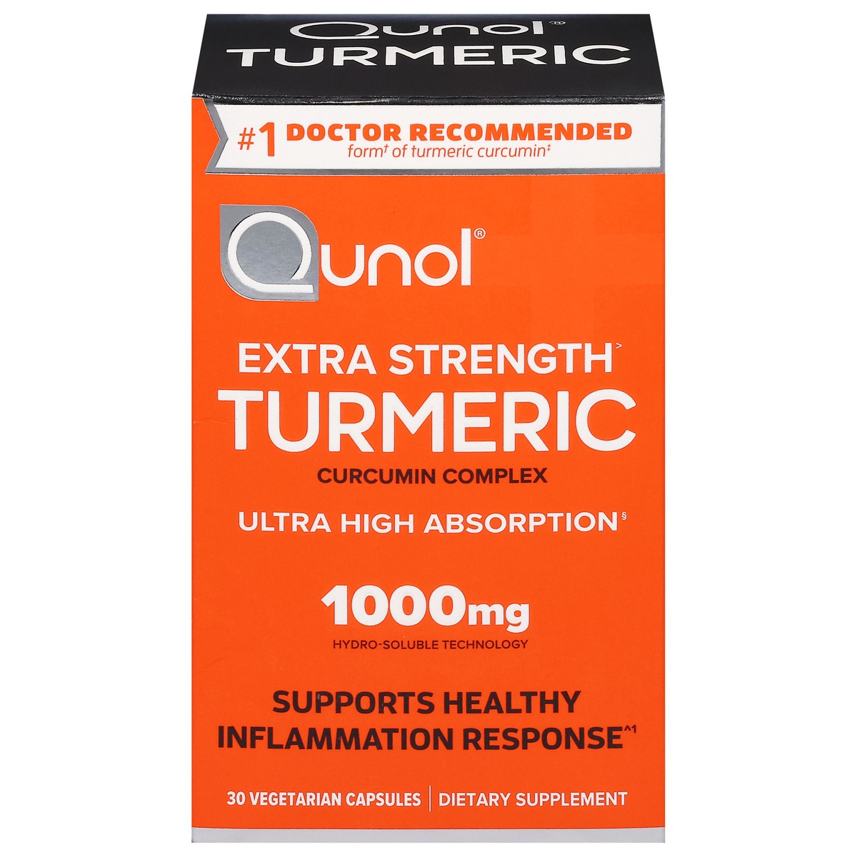 slide 1 of 9, Qunol 1000 mg Extra Strength Turmeric 30 Vegetarian Capsules, 30 ct