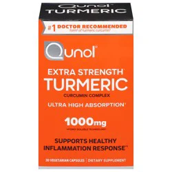 Qunol 1000 mg Extra Strength Turmeric 30 Vegetarian Capsules