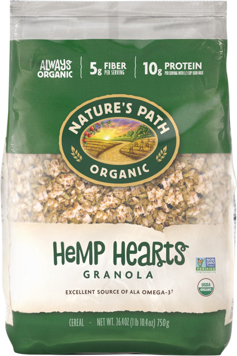 slide 2 of 7, Nature's Path Organic Hemp Hearts Granola Cereal 26.4 oz, 26.4 oz