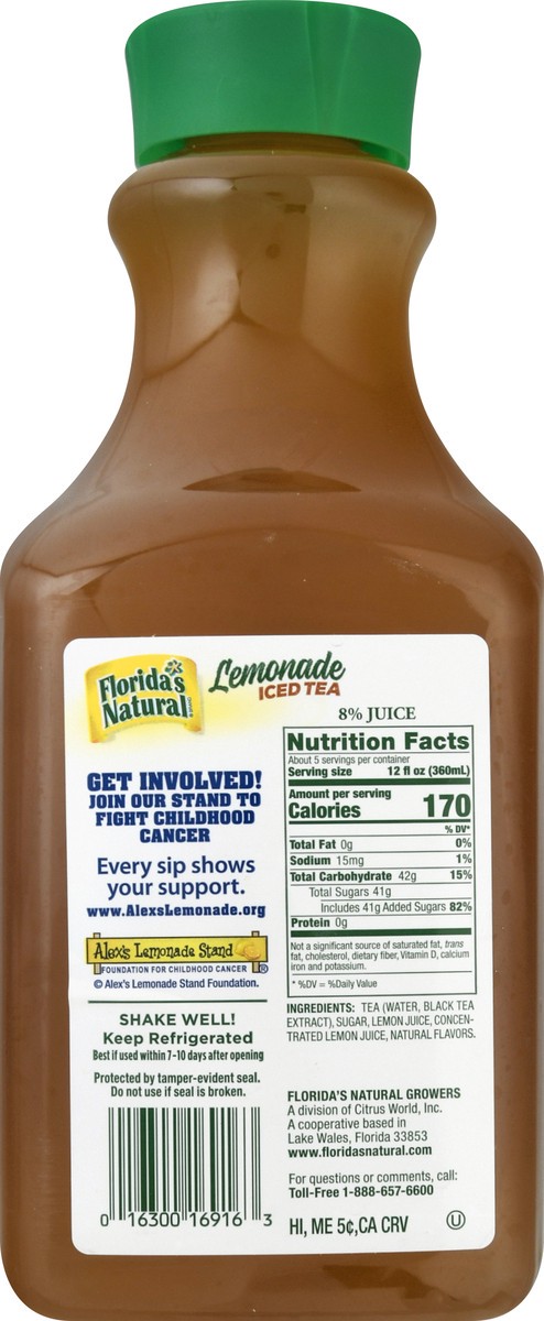 slide 7 of 9, Florida's Natural Lemonade Iced Tea - 59 oz, 59 oz