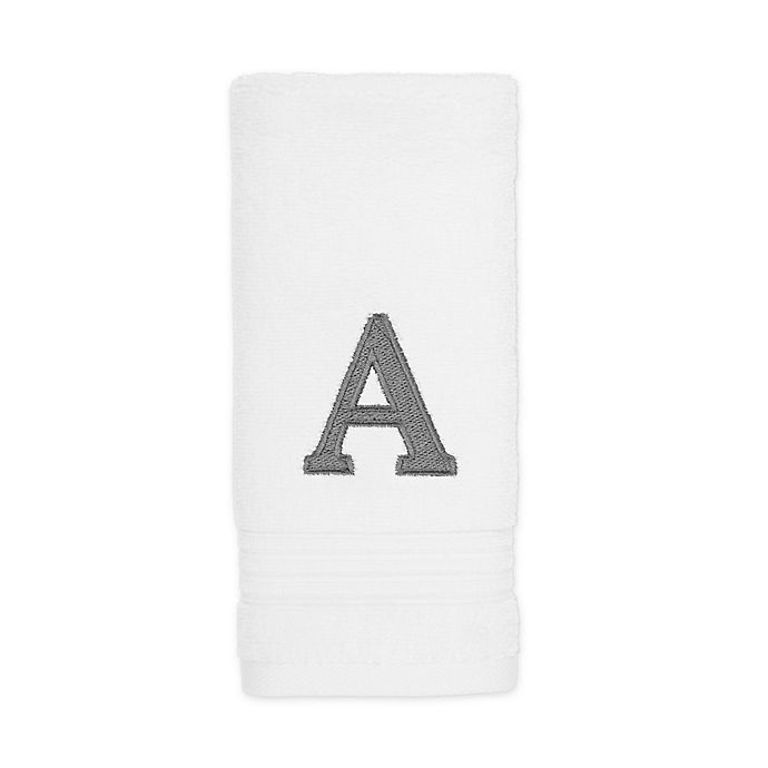 slide 1 of 1, Avanti Monogram Block Letter A'' Fingertip Towel'', 1 ct