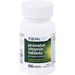 slide 1 of 1, Equaline Prenatal Tablets, 100 ct