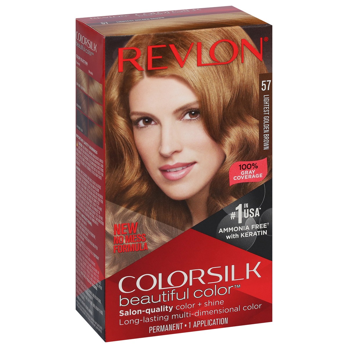 Revlon ColorSilk Beautiful Color Lightest Golden Brown 57 Permanent ...