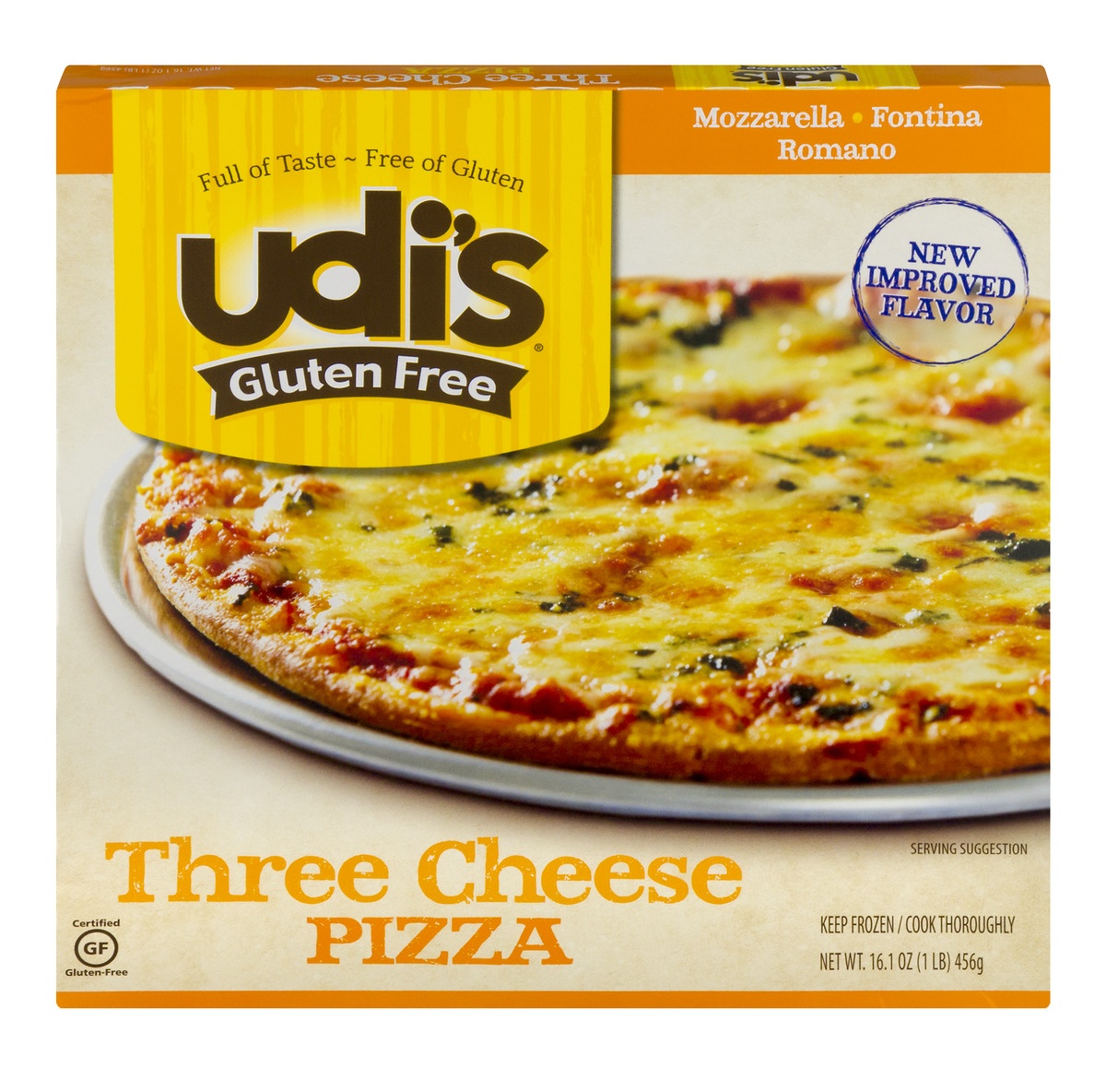 slide 1 of 9, Udi's Gluten Free Uncured Pepperoni Pizza, 16.25 oz