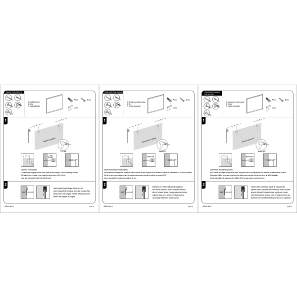 slide 4 of 4, FORAY Cork Bulletin Board, 48" X 36", Natural Brown, Oak Frame, 48 in