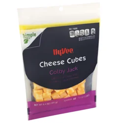 Hy-vee Colby Jack A Blend Of Colby And Monterey Jack Cheese Cubes