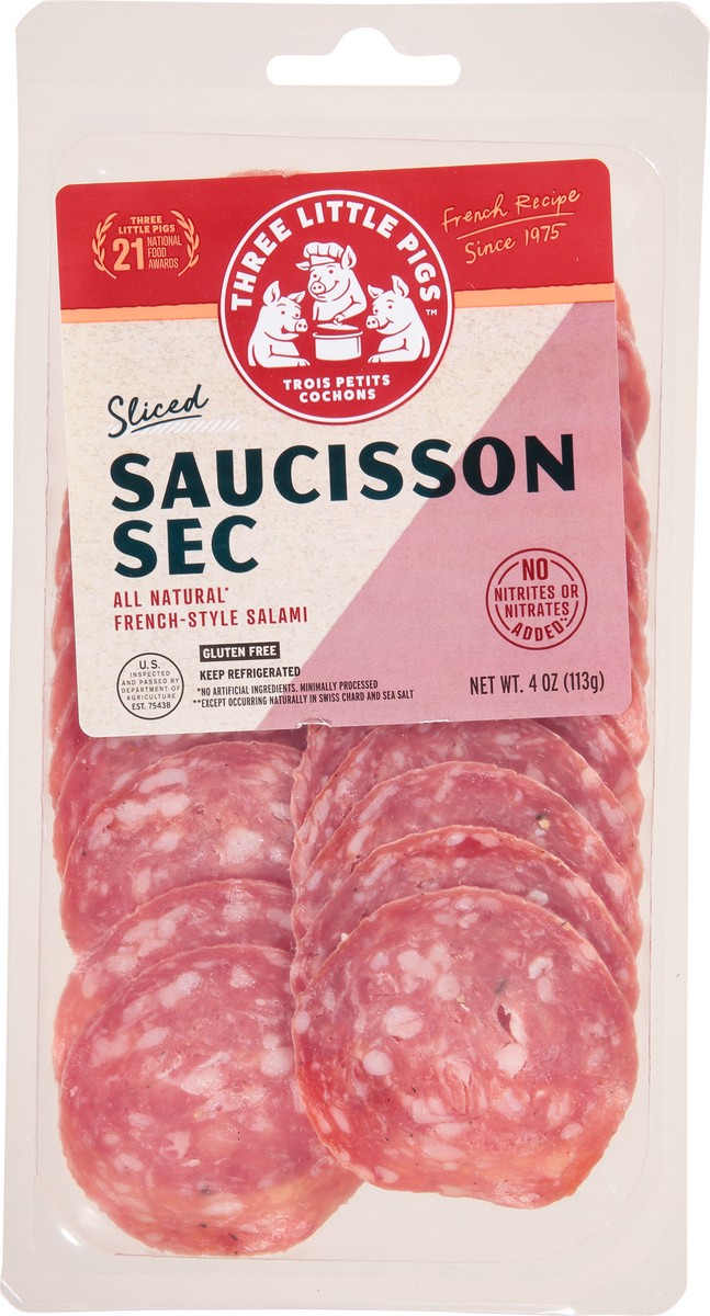 slide 13 of 13, Three Little Pigs Sliced French-Style Salami 4 oz, 4 oz