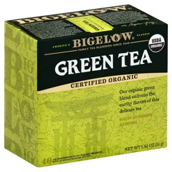 Bigelow Green Tea, Organic, Decaffeinated, Tea Bags