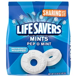 Life Savers Pep-O-Mint Breath Mints Hard Candy, Sharing Size