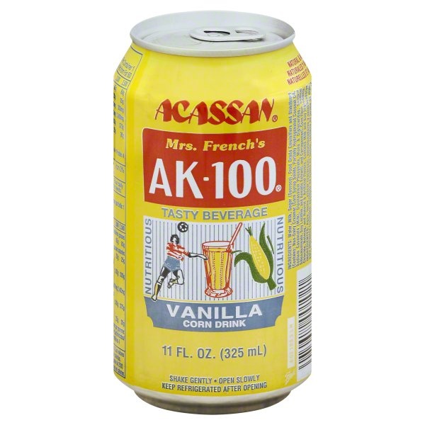 slide 1 of 1, Ak-100 Vanilla Corn Drink, 11 oz