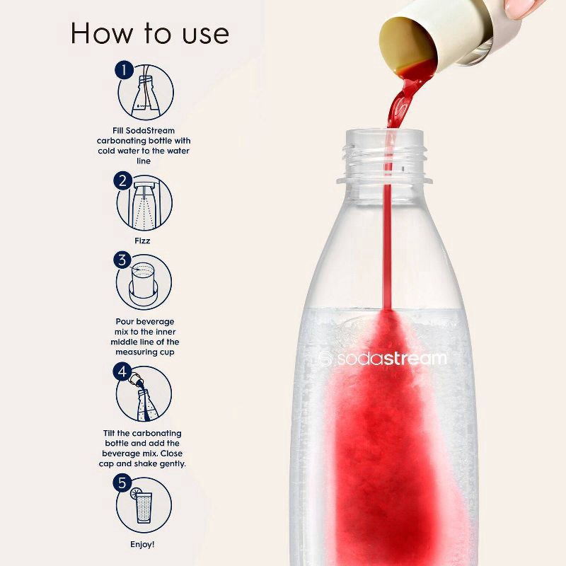 slide 2 of 8, SodaStream Bubly Burst Cherry Lemonade Flavor Mix, 1 ct