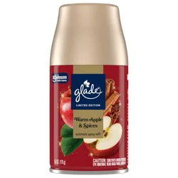 Glade Automatic Spray Air Freshener Refill, Warm Apple & Spices, 6.2 oz, 1 count