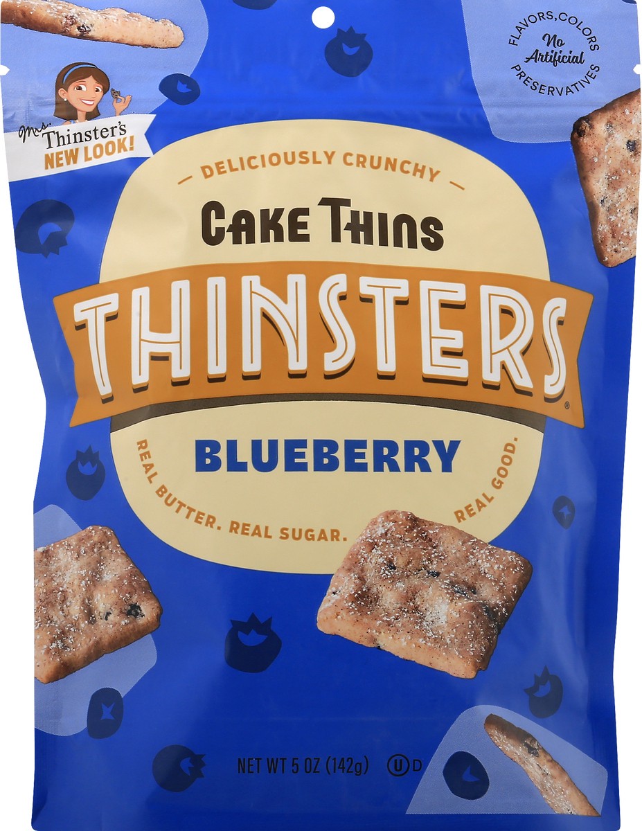 slide 7 of 8, Mrs. Thinster's Mrs. Thinsters Cookie's Blueberry Crumb Cake, 5 oz