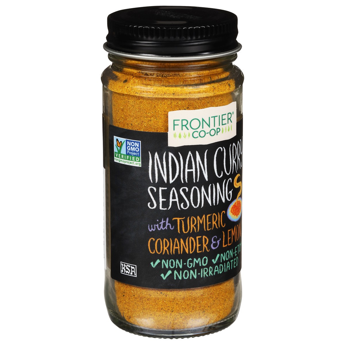 slide 2 of 9, Frontier Co-Op with Turmeric, Coriander & Lemon Indian Curry Seasoning 1.87 oz, 1.87 oz