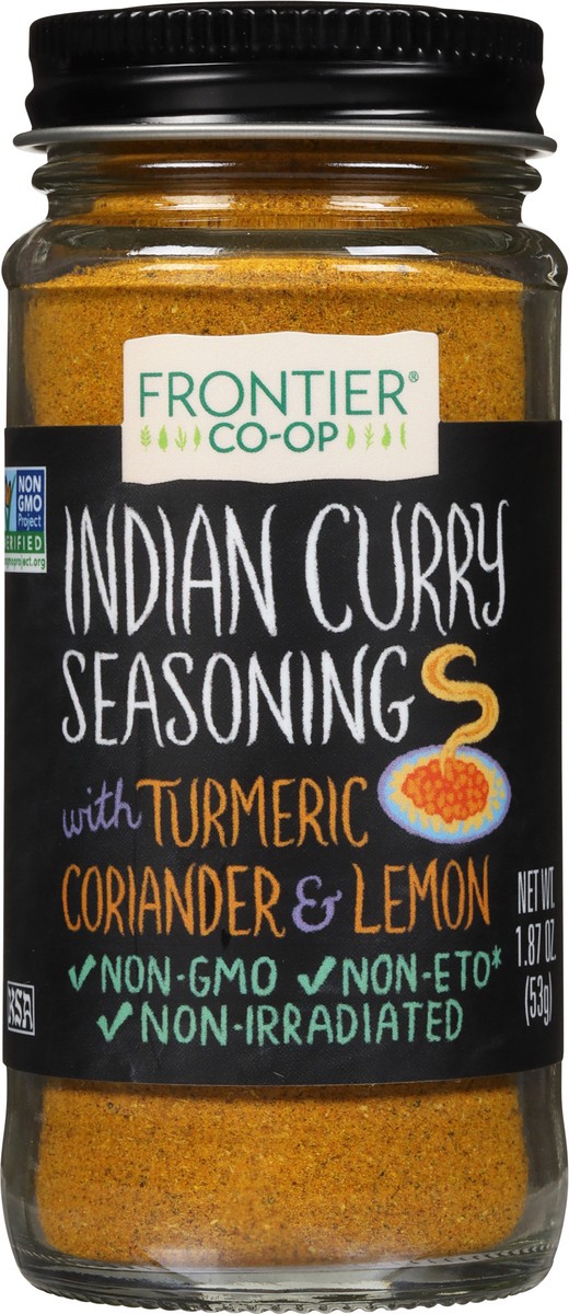 slide 6 of 9, Frontier Co-Op with Turmeric, Coriander & Lemon Indian Curry Seasoning 1.87 oz, 1.87 oz