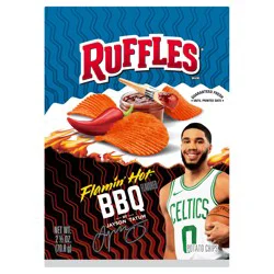 Ruffles Potato Chips , Flamin' Hot BBQ
