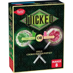 Wicked Kitchen Betty Crocker Wicked for Good Vanilla Cookie Dough Pop Kit, Color Changing Baking Kit, Makes 8 Pops, 9.2 oz