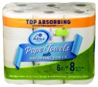 slide 1 of 1, Kroger Full Sheet Paper Towels With Absorbing Power, 6 ct