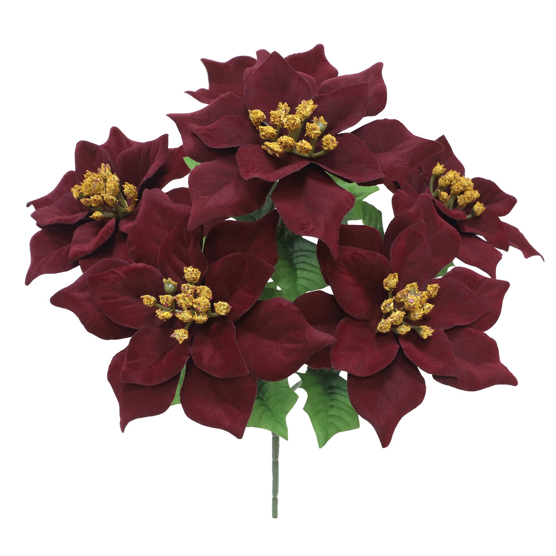 slide 3 of 3, 12" Poinsettia Bush By Ashland, 8 in x 8 in x 12 in