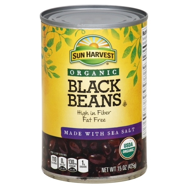 slide 1 of 1, Sun Harvest Organic Black Beans, 5 oz