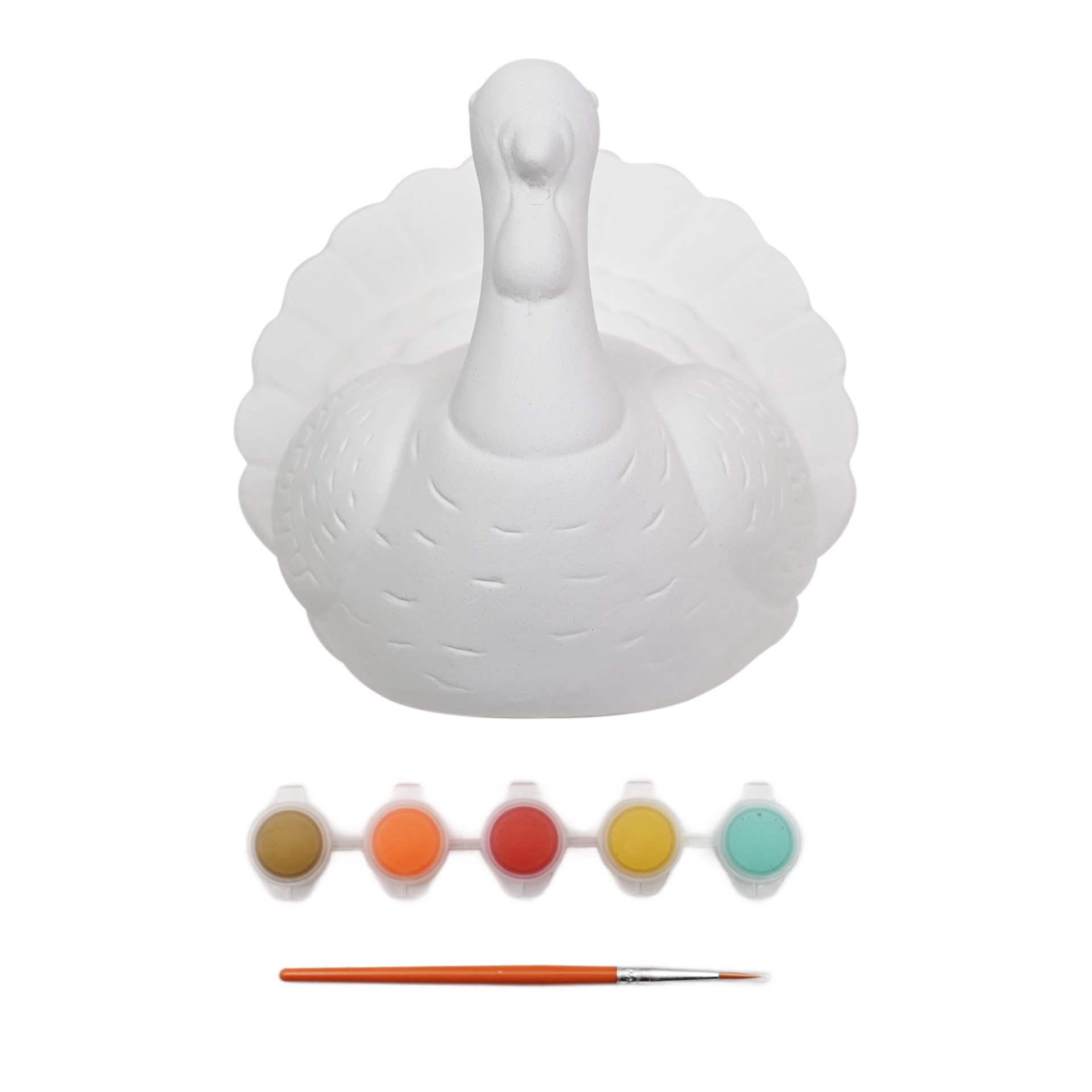 slide 2 of 4, 3d Ceramic Turkey Craft Kit By Creatology, 5 in x 5 in x 6 in