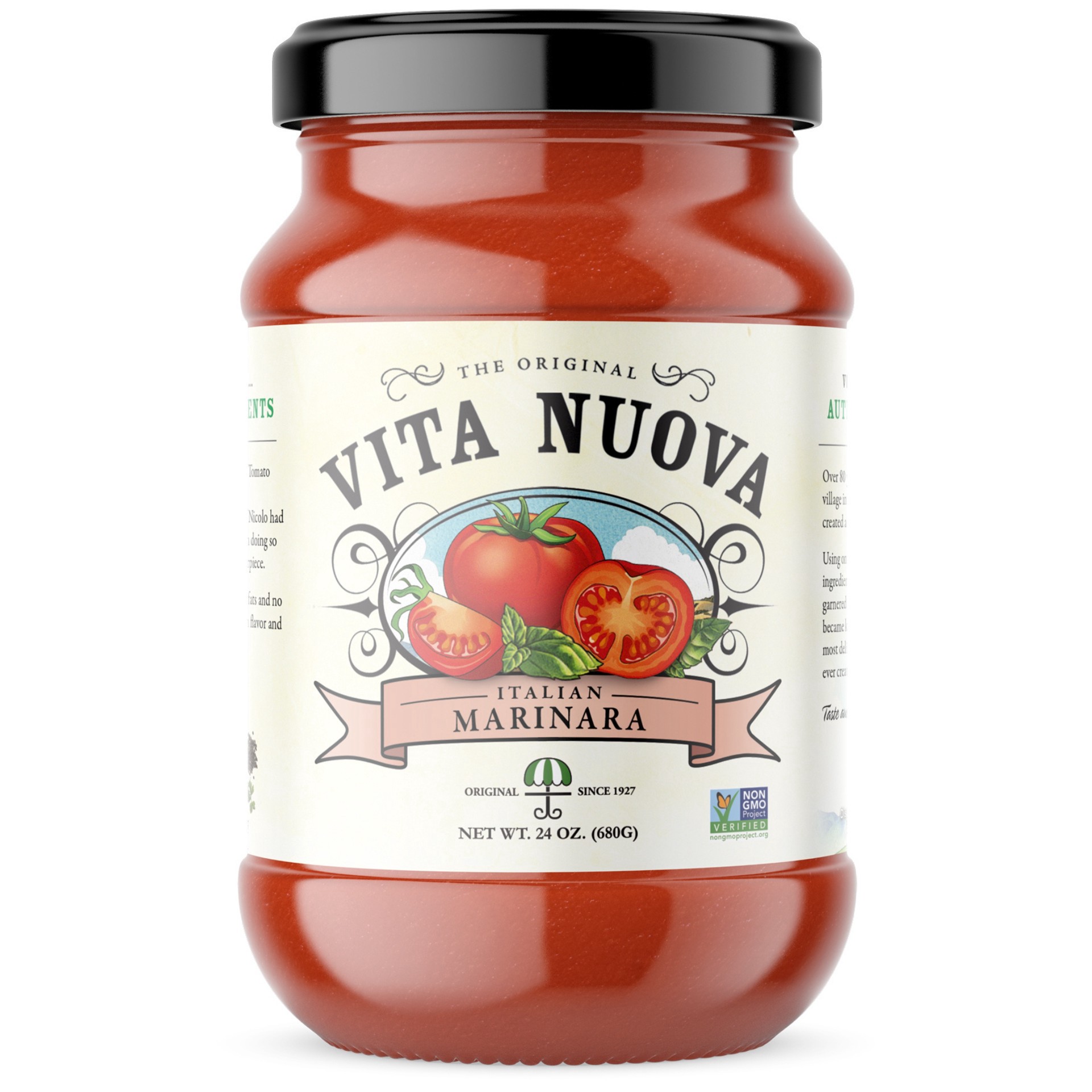 slide 1 of 1, Vitanu Vita Nuova Marinara Sauce Bsl, 24 oz