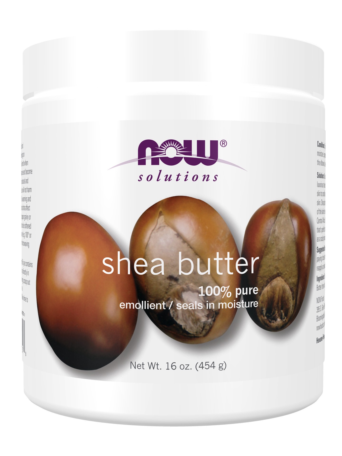 slide 1 of 5, NOW Solutions Shea Butter 16 oz., 16 oz