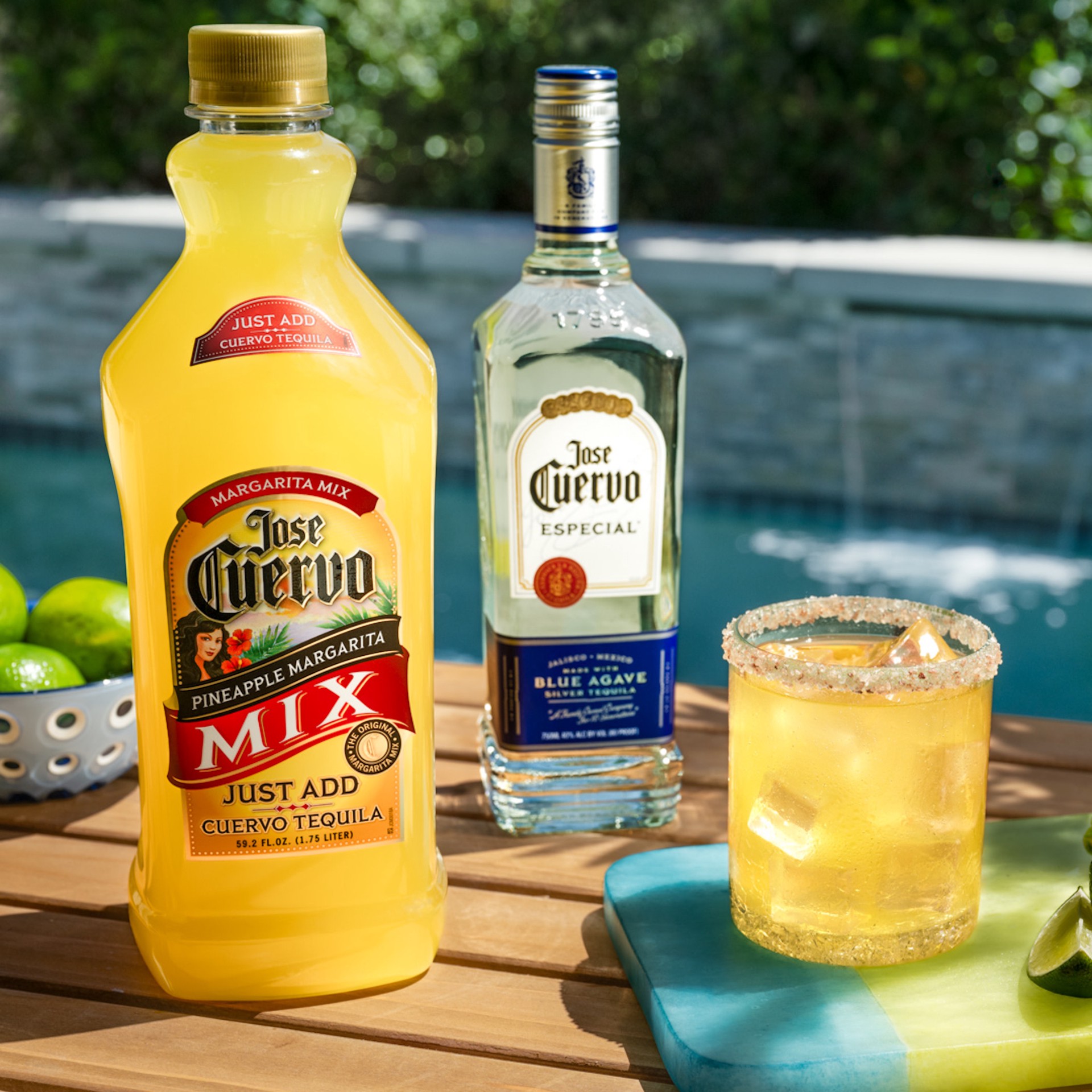 slide 7 of 10, Jose Cuervo Margarita Mix Pineapple - 1.75 L, 59.2 fl oz