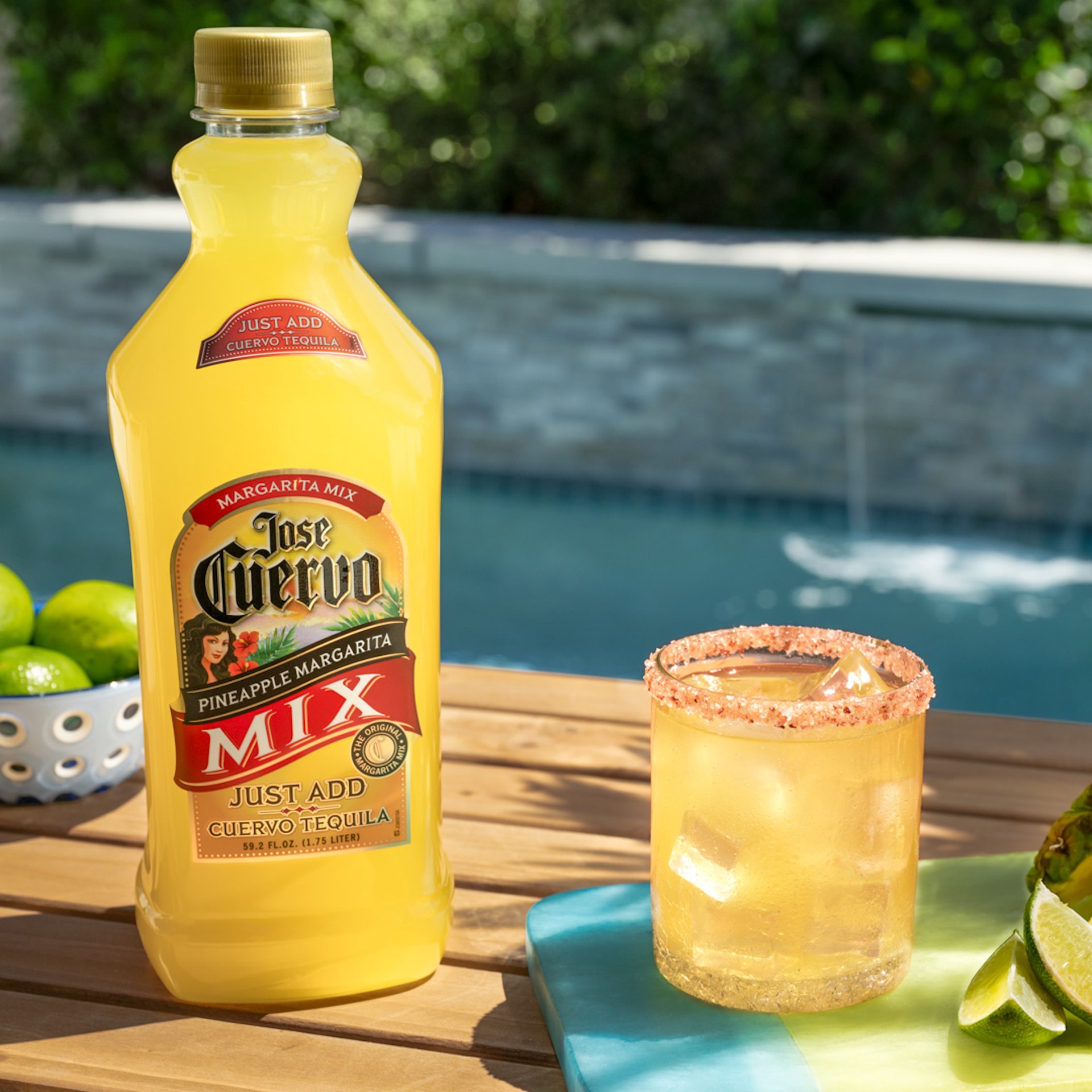 slide 3 of 10, Jose Cuervo Margarita Mix Pineapple - 1.75 L, 59.2 fl oz