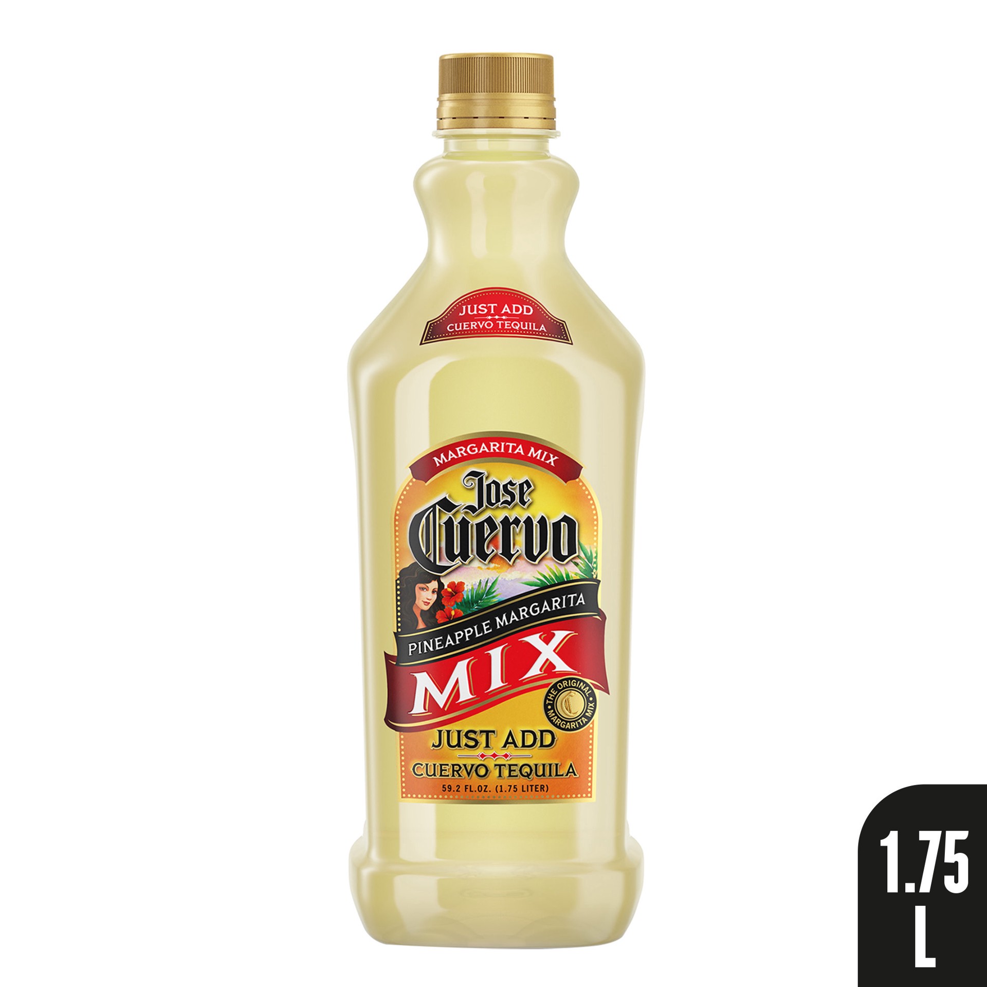 slide 10 of 10, Jose Cuervo Margarita Mix Pineapple - 1.75 L, 59.2 fl oz