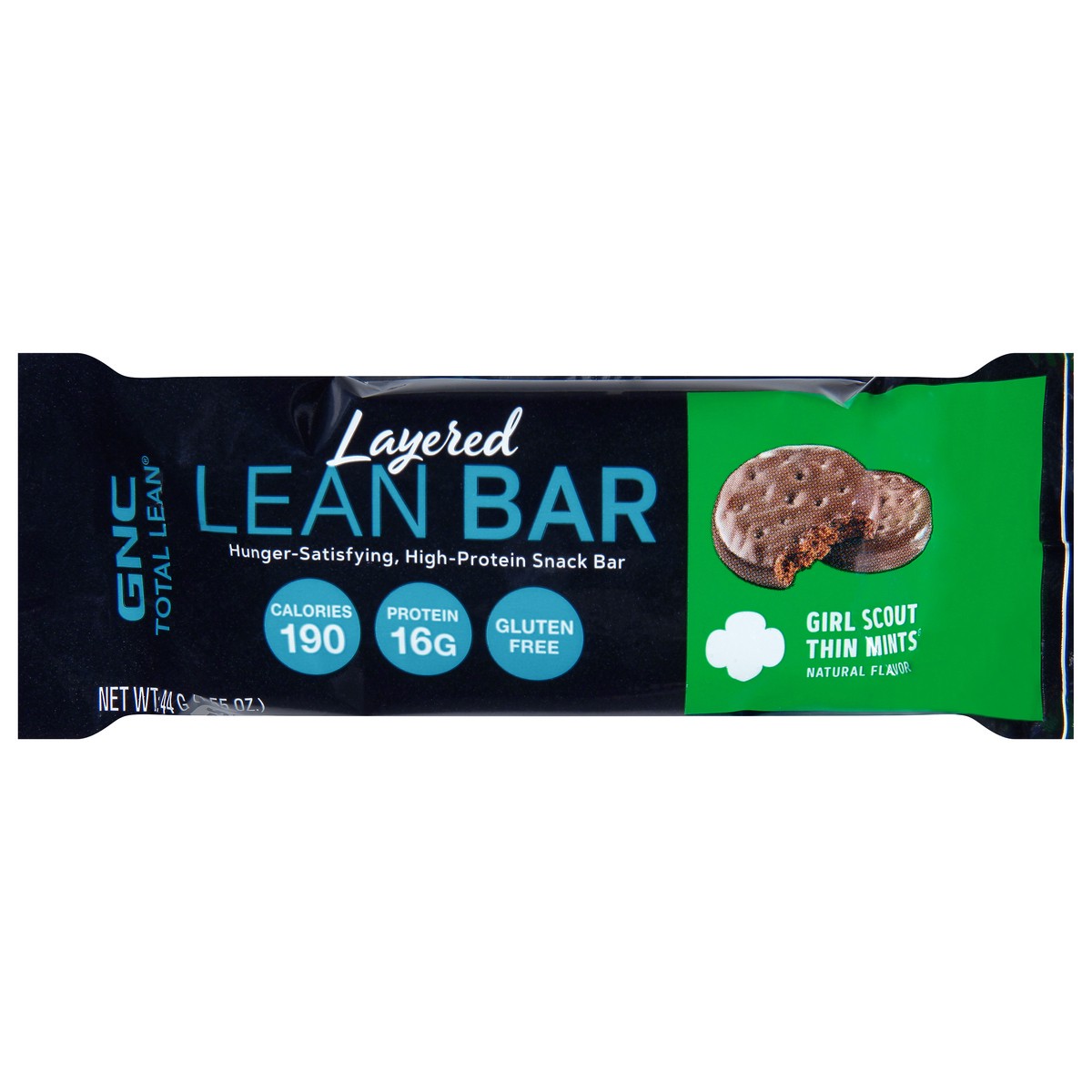 slide 1 of 13, GNC Total Lean Layered Girl Scout Thin Mints Lean Bar 1.55 oz, 1.55 oz
