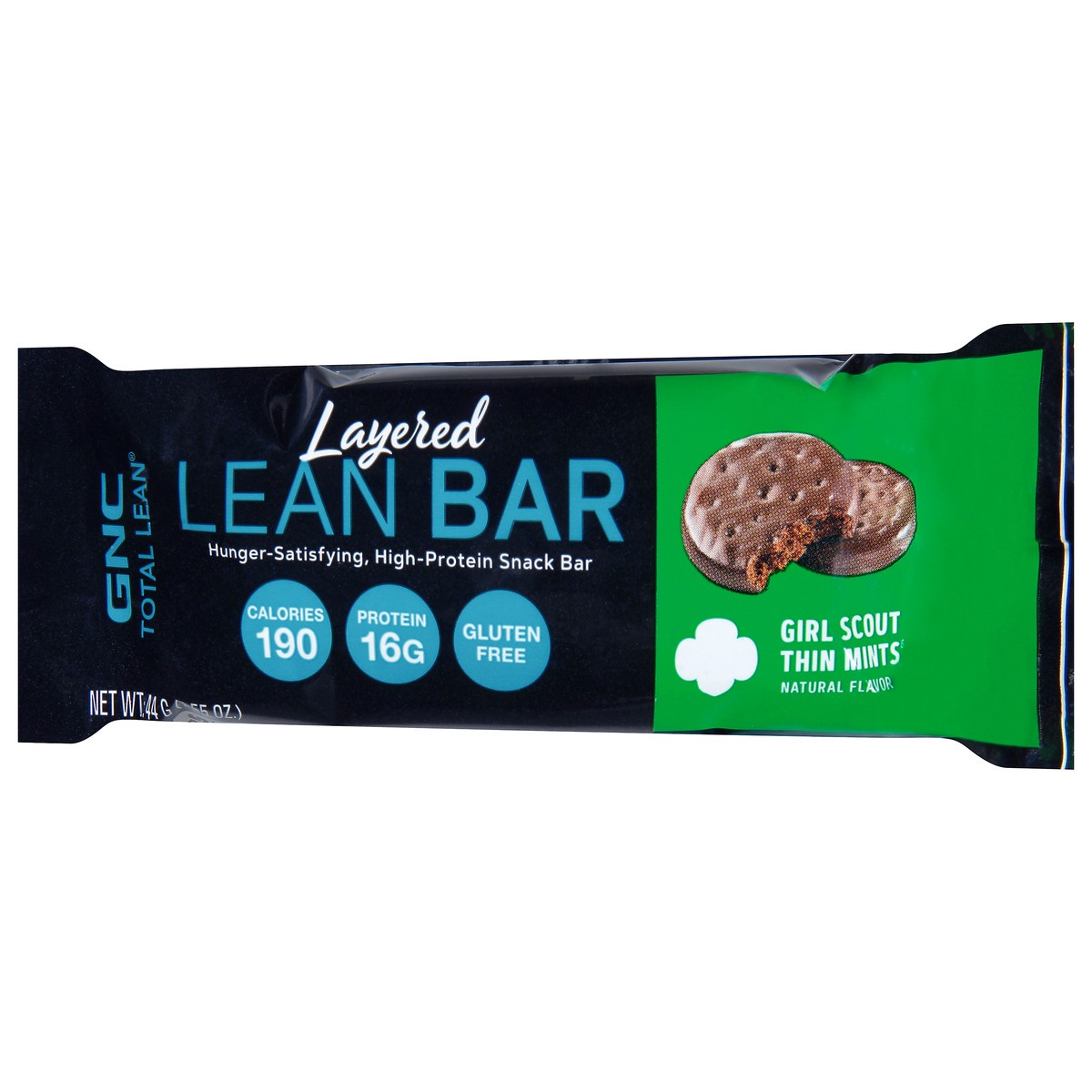 slide 12 of 13, GNC Total Lean Layered Girl Scout Thin Mints Lean Bar 1.55 oz, 1.55 oz
