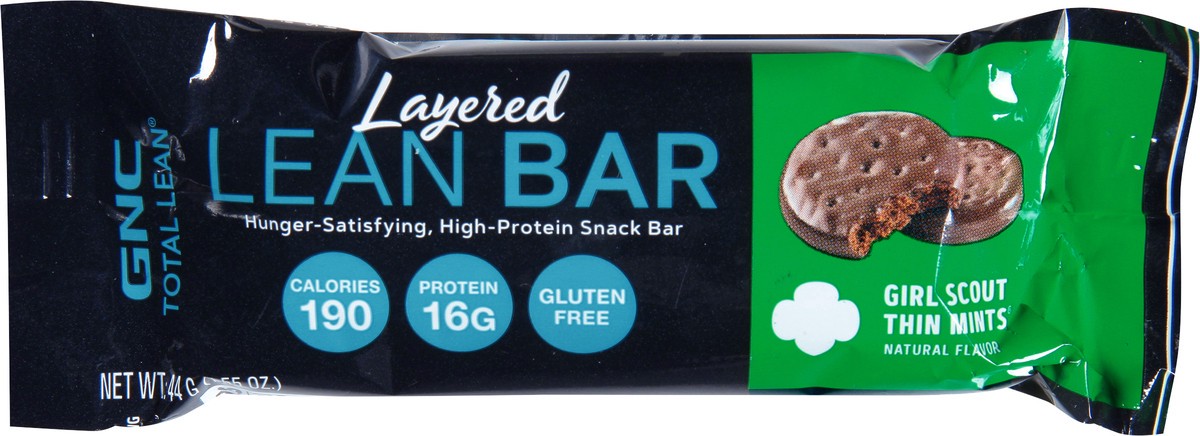 slide 5 of 13, GNC Total Lean Layered Girl Scout Thin Mints Lean Bar 1.55 oz, 1.55 oz