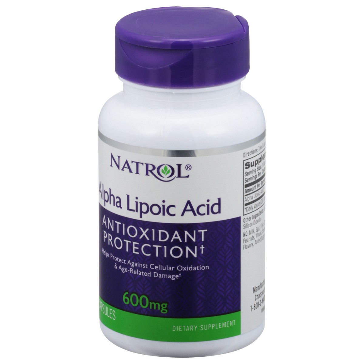 slide 3 of 9, Natrol Alpha Lipoic Acid Antioxidant Protection Dietary Supplement, 30 ct