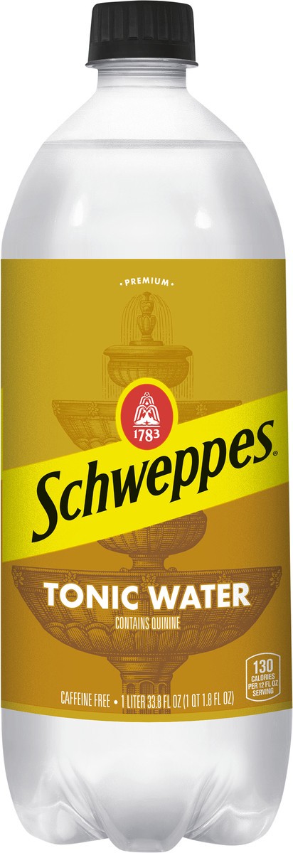 slide 1 of 6, Schweppes Caffeine Free Tonic Water 33.8 fl oz, 33.8 fl oz